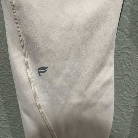 Fabletics PureLuxe Cream Leggings Oasis High Waisted NWT Size L Oate - Picture 3 of 6